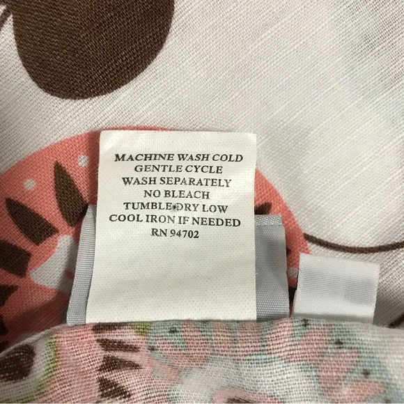 Hot Cotton White Floral Linen Top, XL - Picture 9 of 10